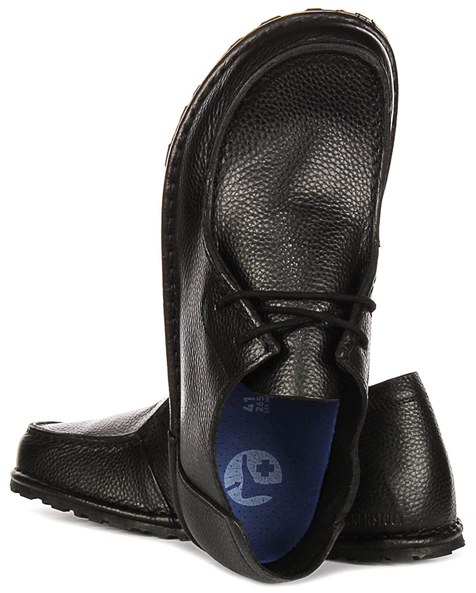 Birkenstock Utti Veters Zwart | Standaard Pasvorm