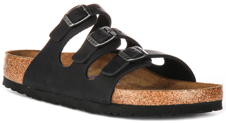 Birkenstock Florida Semelle Confort Noire | Coupe Régulière
