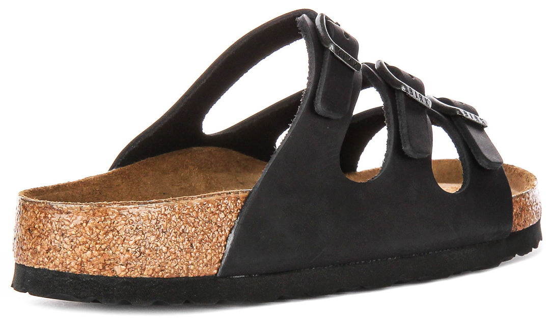 Birkenstock Florida Semelle Confort Noire | Coupe Régulière