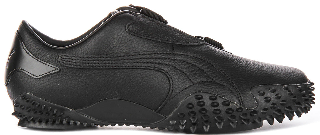 Puma Mostro leer in zwart