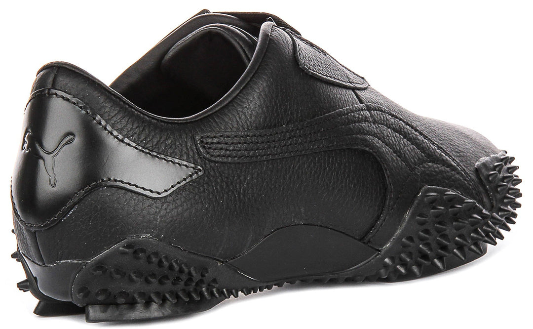 Puma Mostro leer in zwart