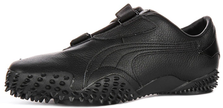 Puma Mostro leer in zwart