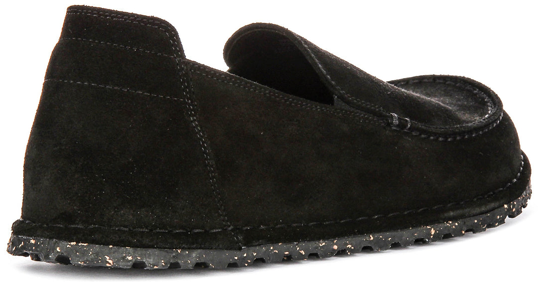 Birkenstock Utti Suède in Zwart | Normale Pasvorm