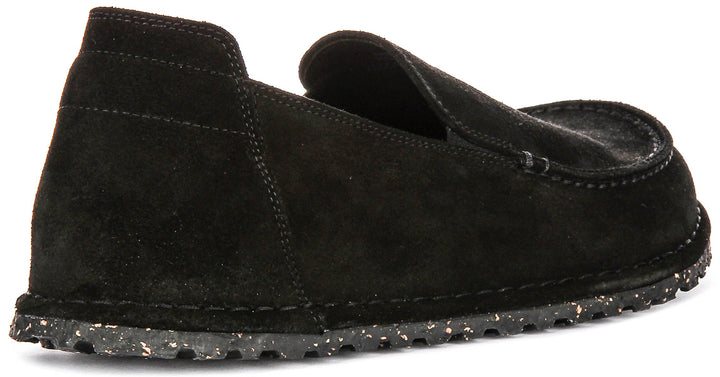Birkenstock Utti Suède in Zwart | Normale Pasvorm