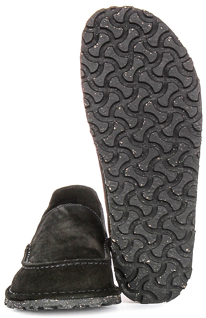 Birkenstock Utti Suède in Zwart | Normale Pasvorm