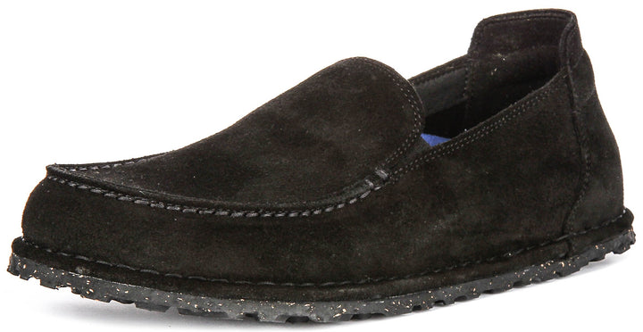 Birkenstock Utti Suède in Zwart | Normale Pasvorm