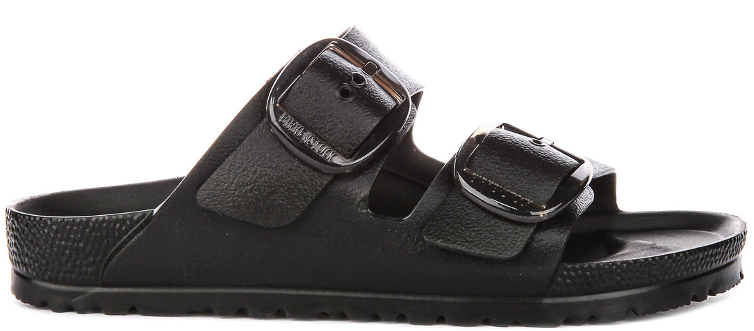 Birkenstock Arizona Eva Fibbia Grande Nero | Vestibilità Stretta