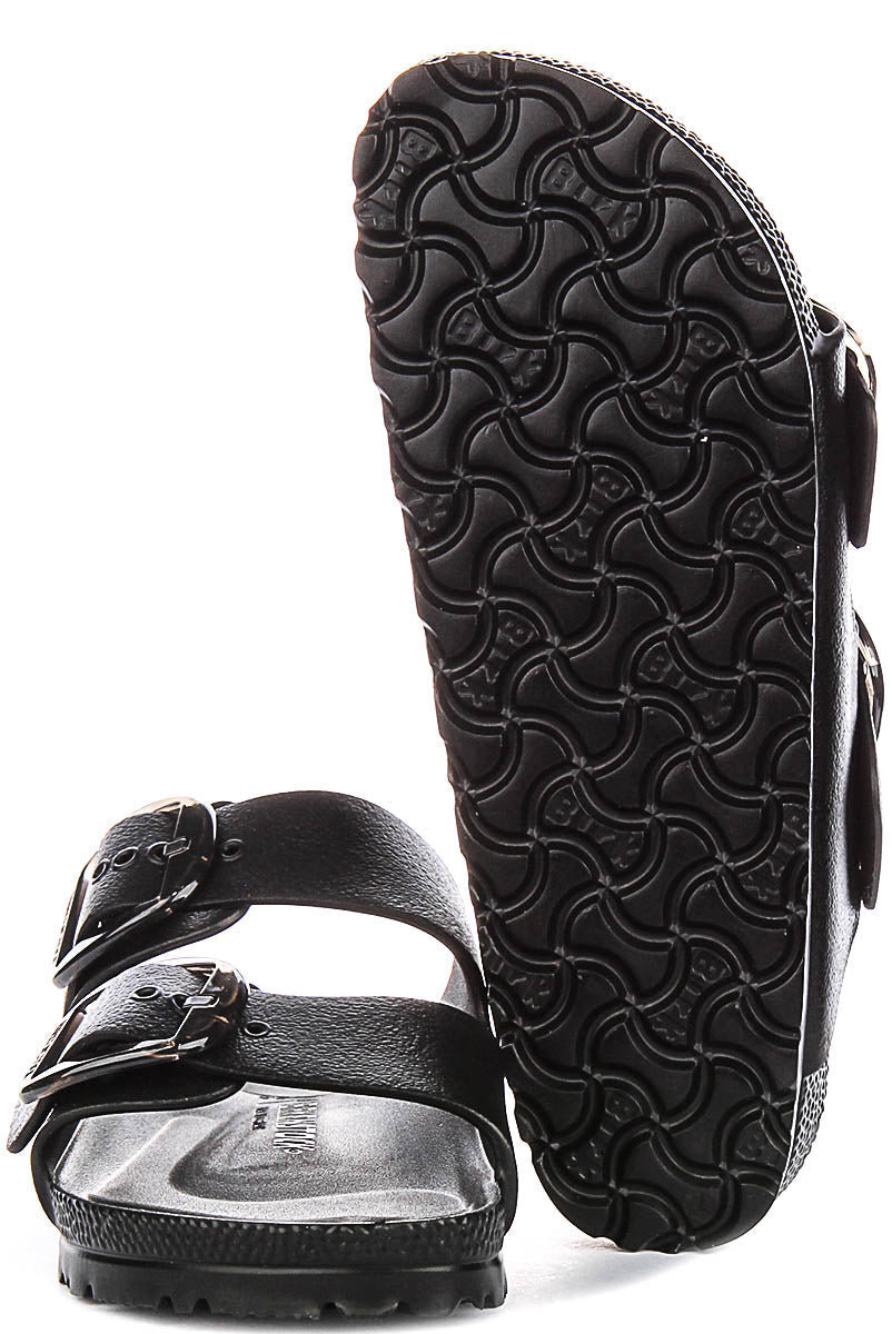 Birkenstock Arizona Eva Fibbia Grande Nero | Vestibilità Stretta