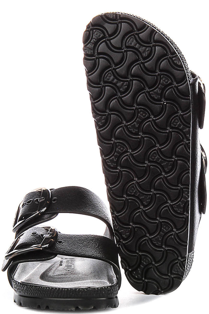 Birkenstock Arizona Eva Fibbia Grande Nero | Vestibilità Stretta