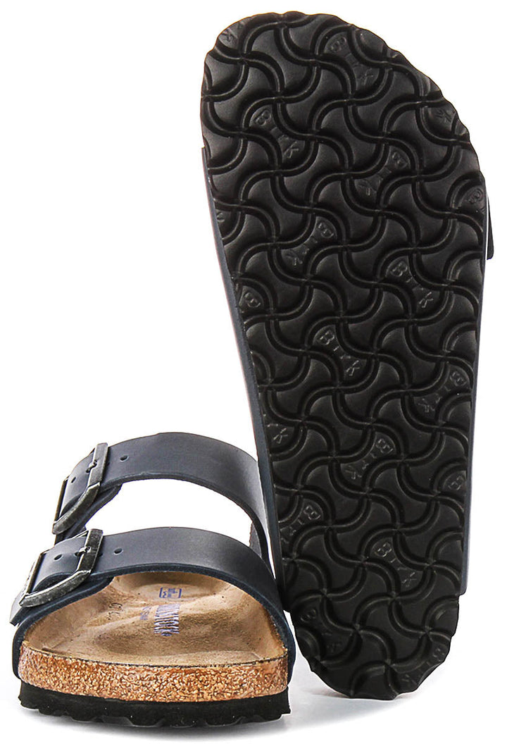 Birkenstock Arizona Semelle Douce en Bleu | Coupe Standard