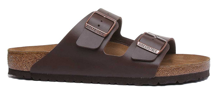 Birkenstock Arizona sandale à semelle en liège Birko Flor marron à 2 brides pour femmes