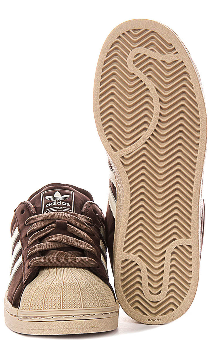 Adidas Superstar II In Brown Beige