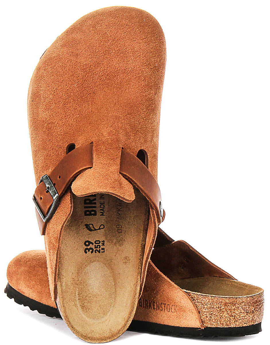Birkenstock Boston Bs en Cognac | Coupe Régulière
