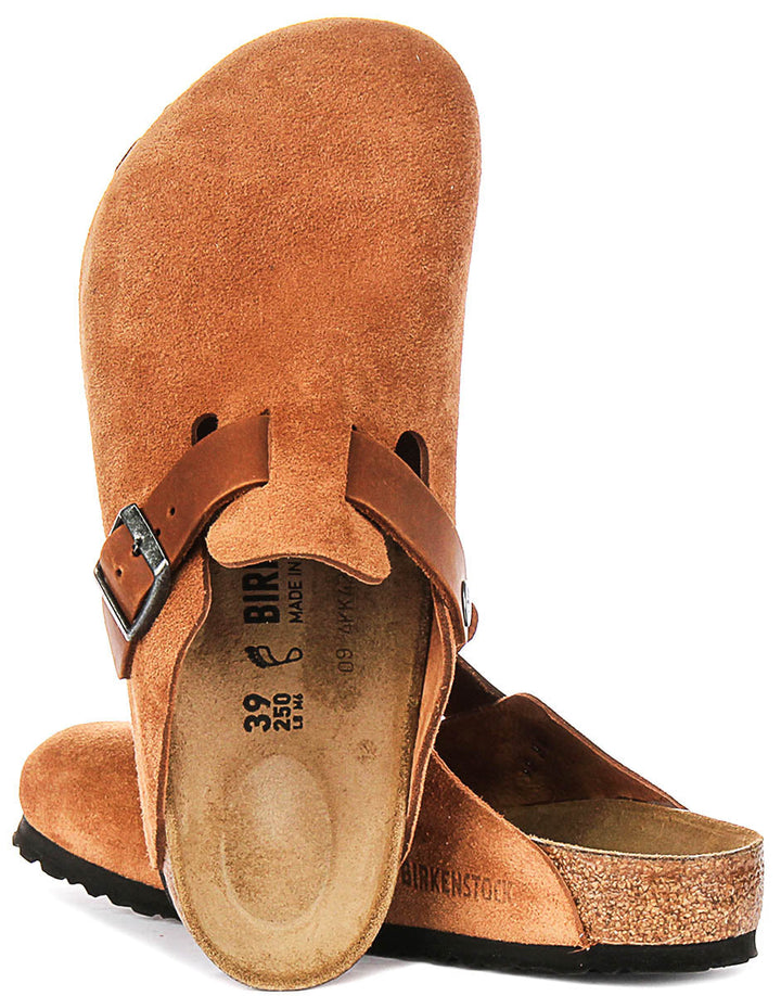 Birkenstock Boston Bs en Cognac | Coupe Régulière