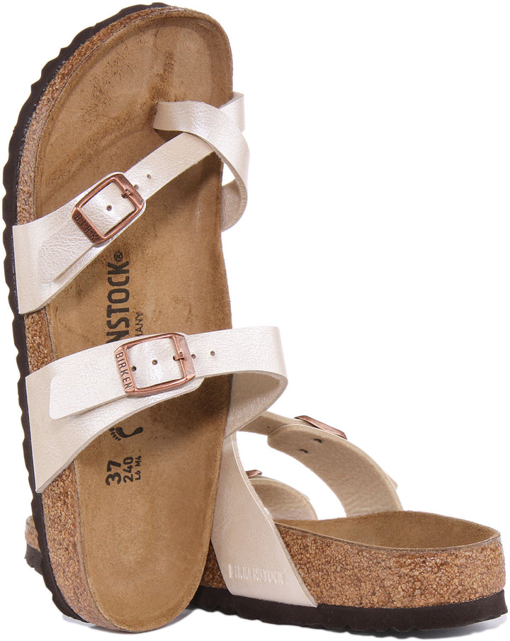 Birkenstock Mayari sandalen in Birko Flor voor dames in crème