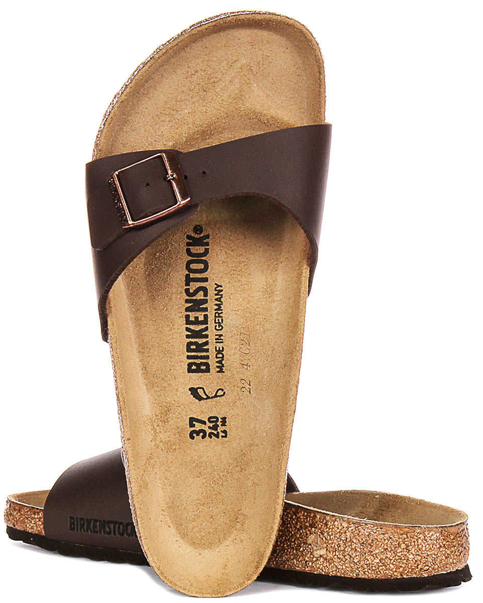 Birkenstock Madrid en Marron Foncé | Coupe Régulière