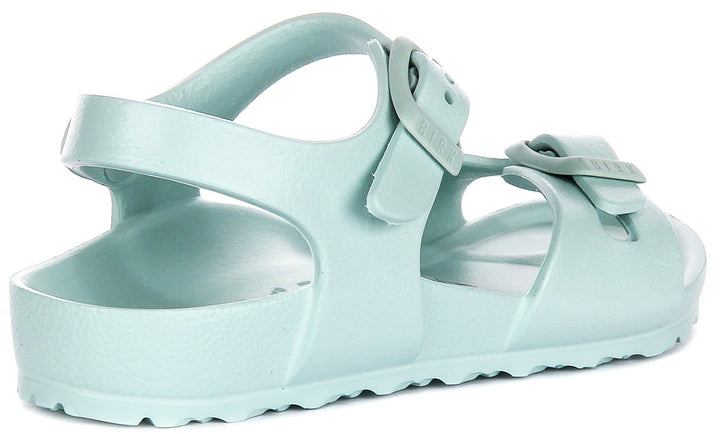 Birkenstock Rio Eva Kids in verde | Calzata stretta