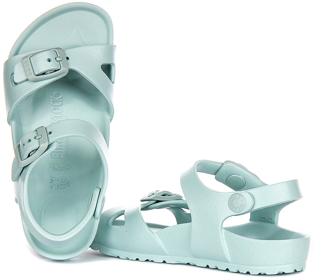 Birkenstock Rio Eva Kids in verde | Calzata stretta