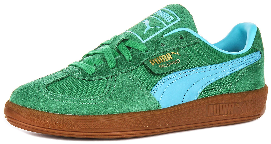 Puma Palermo Vintage en Vert Bleu