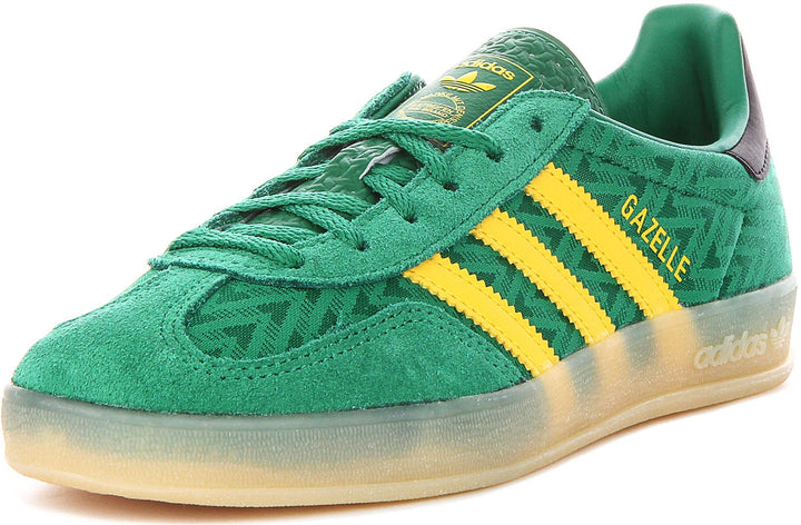 Adidas Gazelle Indoor In Green Yellow For Women