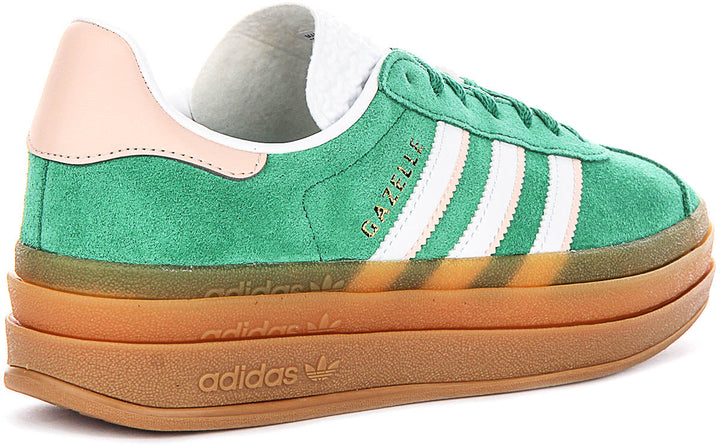 Adidas Gazelle Bold J In Green For Junior