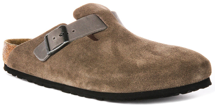 Birkenstock Boston Bs en Marron | Coupe Régulière