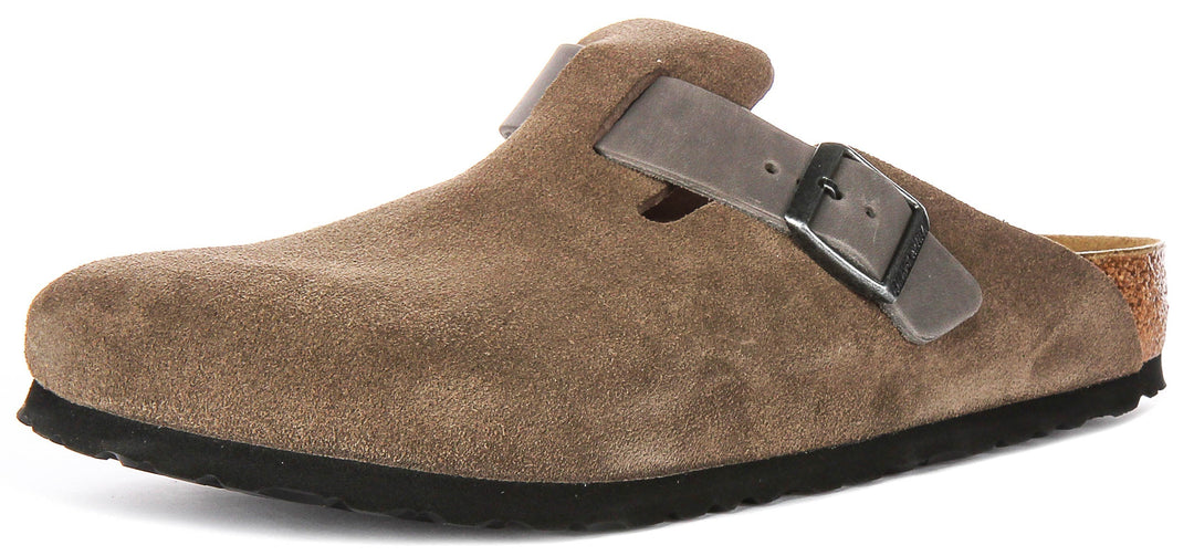 Birkenstock Boston Bs en Marron | Coupe Régulière