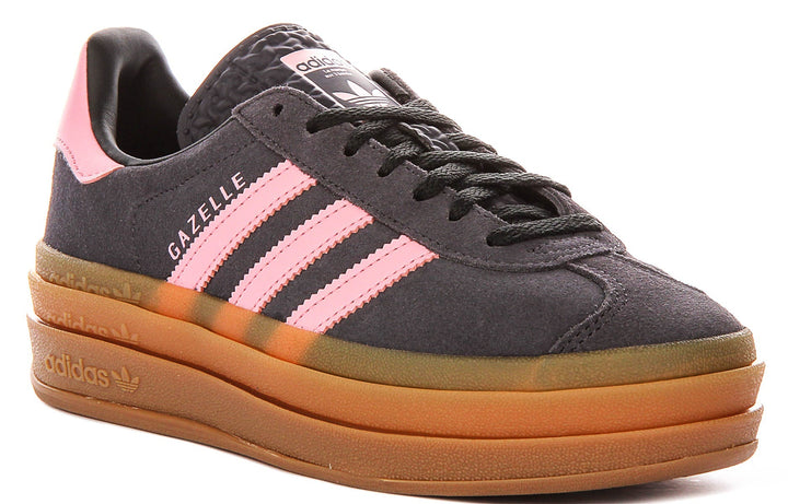 Adidas Gazelle Bold J In Greypink For Youth