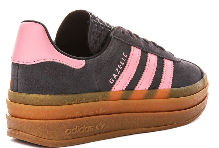 Adidas Gazelle Bold J In Greypink For Youth
