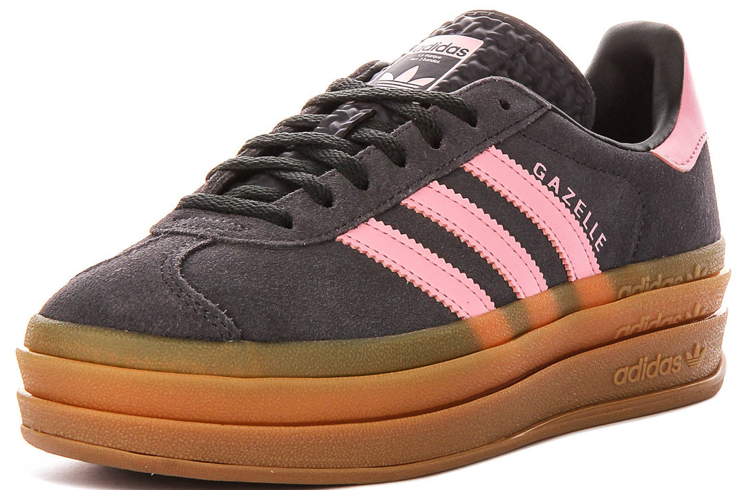 Adidas Gazelle Bold J In Greypink For Youth