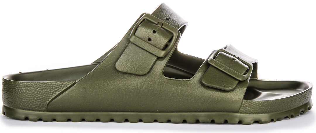 Birkenstock Arizona EVA Sandali con due fibbie in gomma stile EVA in kaki