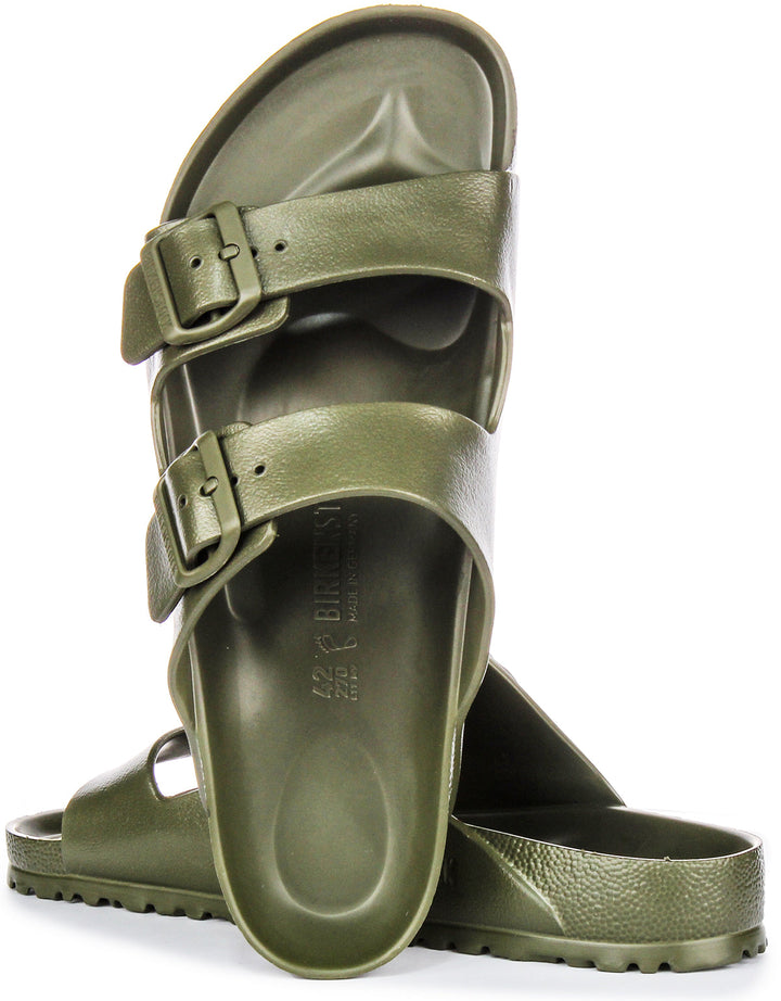 Birkenstock Arizona EVA Sandali con due fibbie in gomma stile EVA in kaki
