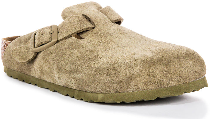 Birkenstock Boston Bs en Kaki | Coupe Régulière