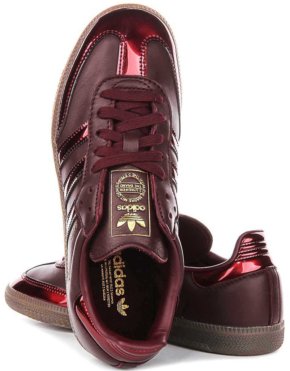 Adidas Samba OG W In Maroon Metalic For Women