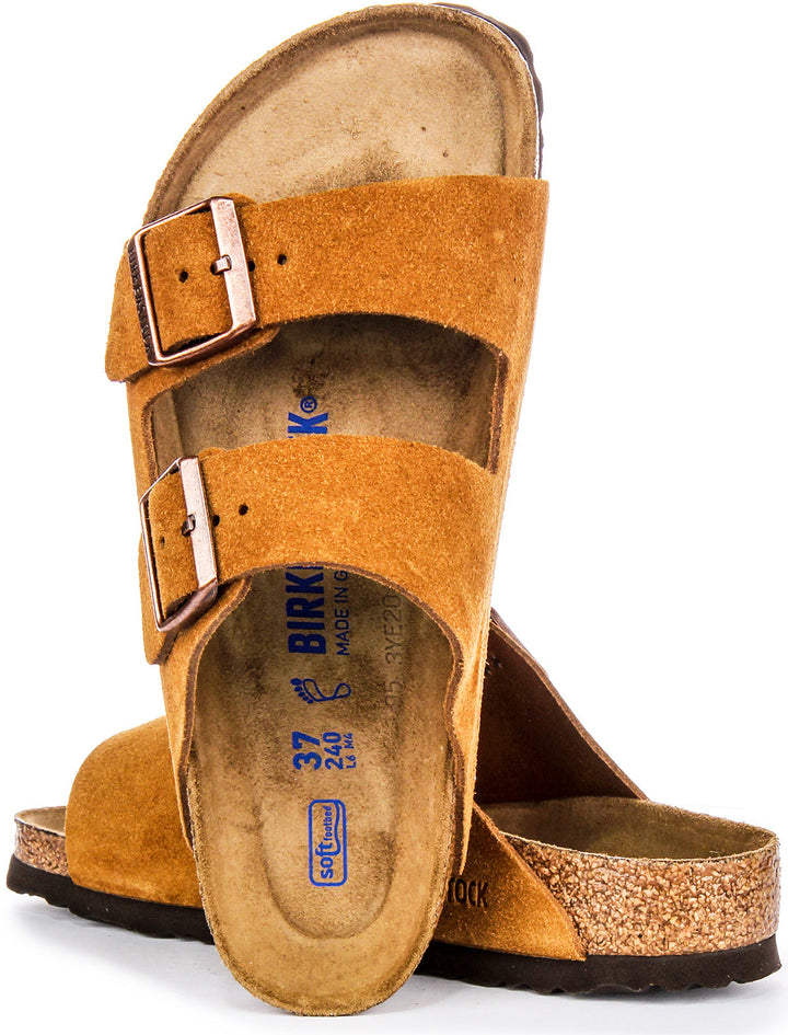Birkenstock Arizona Soft Footbed in mink | Taglio regolare