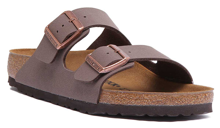 Birkenstock Arizona Sandale à double lanière Birkibuc poure en moca