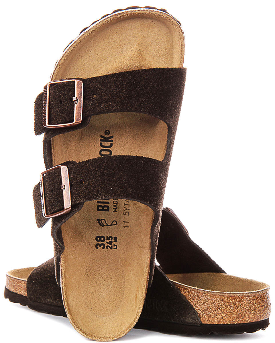 Birkenstock Arizon Bs In Moca Suede| Regular Fit