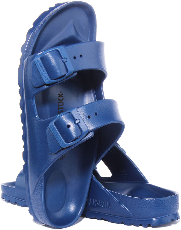 Sandale Birkenstock Arizona EVA à double lanière pour femme, couleur marine