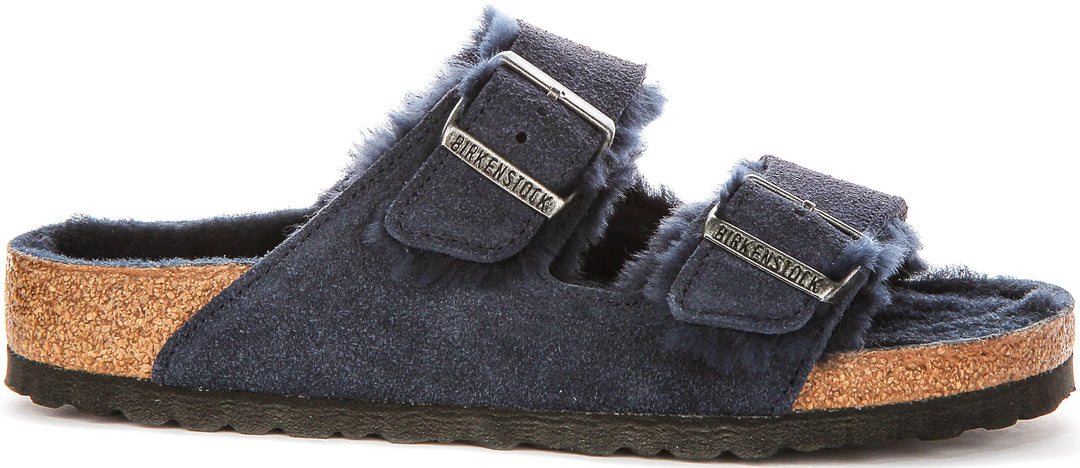 Birkenstock Arizona Shearling Navy Donna | Vestibilità Regolare