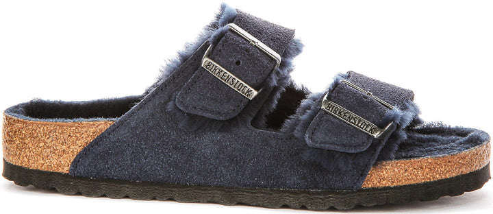 Birkenstock Arizona Shearling Navy Donna | Vestibilità Regolare