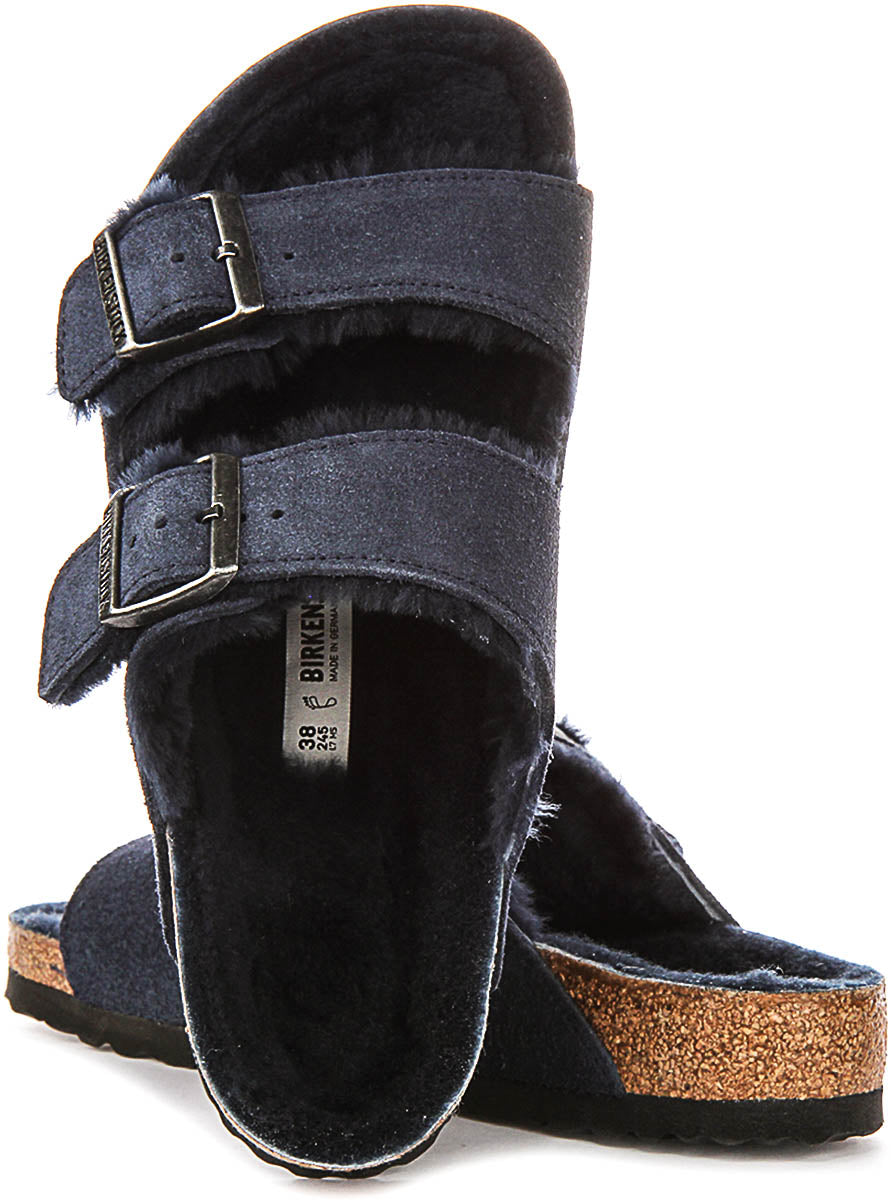 Birkenstock Arizona Shearling Navy Donna | Vestibilità Regolare
