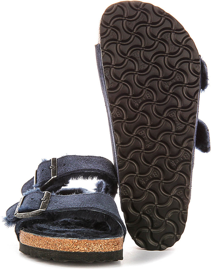 Birkenstock Arizona Shearling Navy Donna | Vestibilità Regolare