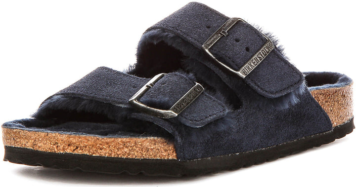 Birkenstock Arizona Shearling Navy Donna | Vestibilità Regolare
