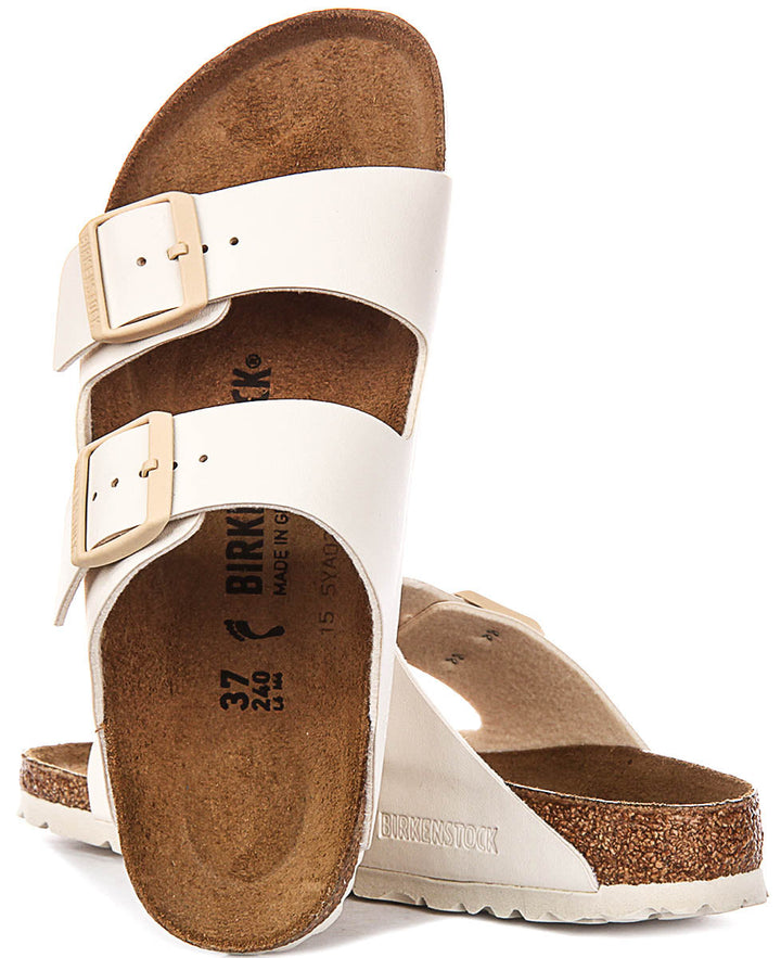 Birkenstock Arizona BS In Off White For Women | Narrow Fit Sandals