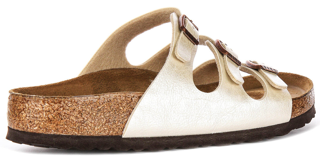 Birkenstock Florida Bs en Blanc Perle | Coupe Standard