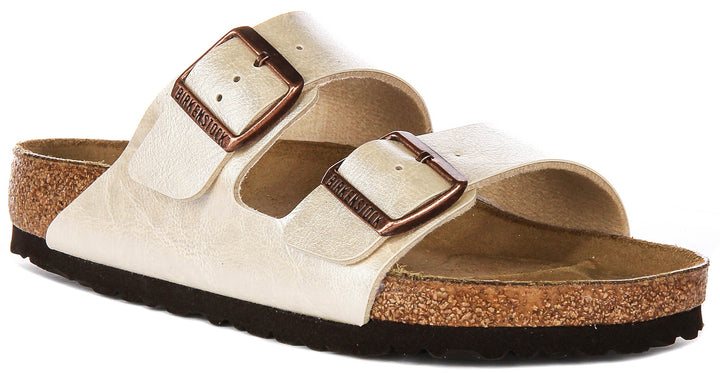 Birkenstock Arizona Bs en Blanc Perle | Coupe Standard