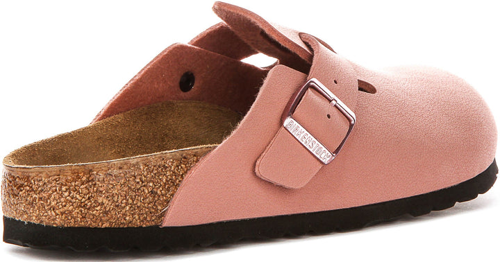 Birkenstock Boston Kids Bs In Pink For Juniors | Narrow Fit