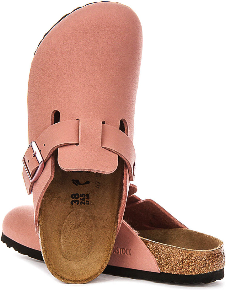 Birkenstock Boston Kids Bs In Pink For Juniors | Narrow Fit