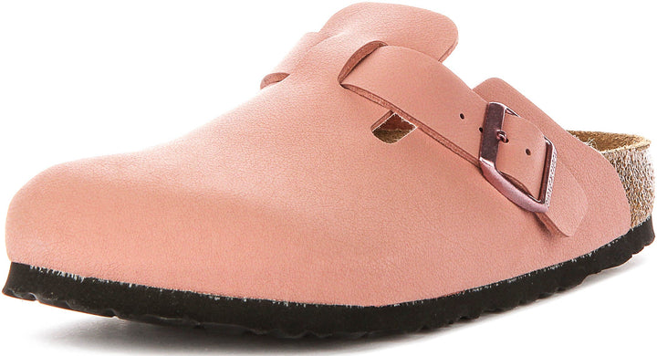 Birkenstock Boston Kids Bs In Pink For Juniors | Narrow Fit