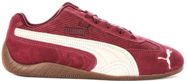 Puma Speedcat In Burgundy Cordoroy